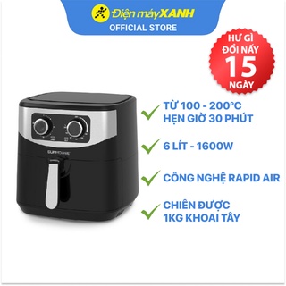 Mua  Mã ELHADEV giảm 4% đơn 300K  Nồi chiên không dầu Sunhouse SHD4062 6 lít Công suất 1600W BH 12 tháng  Chính hãng