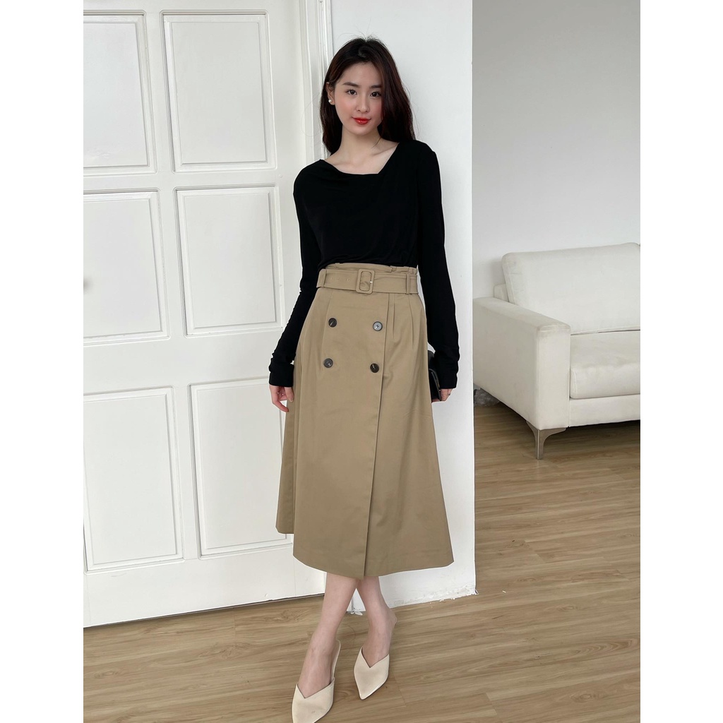 Áo len tăm mỏng cổ đổ Hàn Quốc