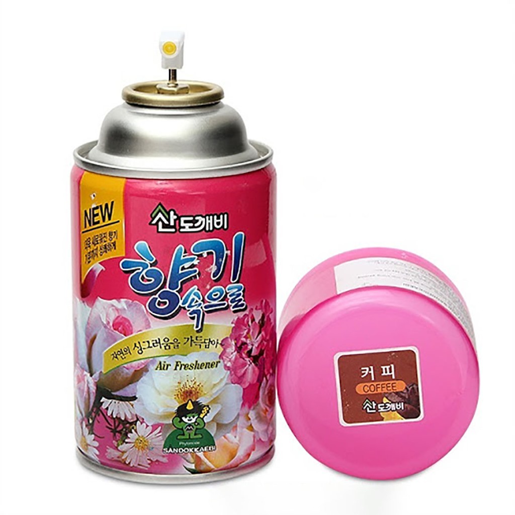 Chai xịt khử mùi cafe trên ô tô, Nước hoa Ô tô khử mùi chống say xe hương cà phê 300ml - Nước Hoa Xịt Phòng Khách