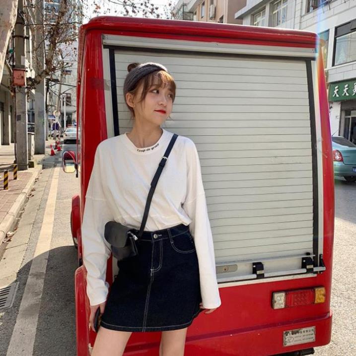 Yena Chân Váy Denim Lưng Cao Phong Cách Hàn Quốc | BigBuy360 - bigbuy360.vn