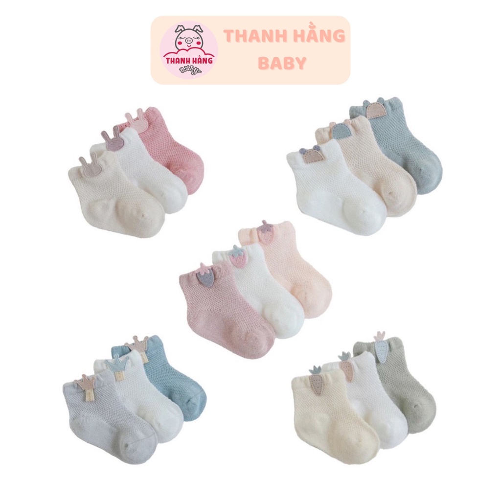 Tất lưới cho bé Thanh hằng baby từ 0 -12 tháng