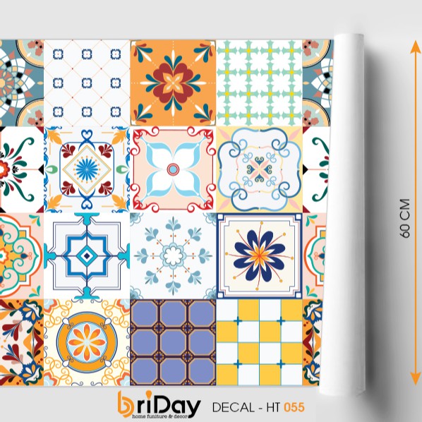 Set 32ô decal Gạch Bông 60x120 cm - bền đẹp - mẫu mới | BigBuy360 - bigbuy360.vn