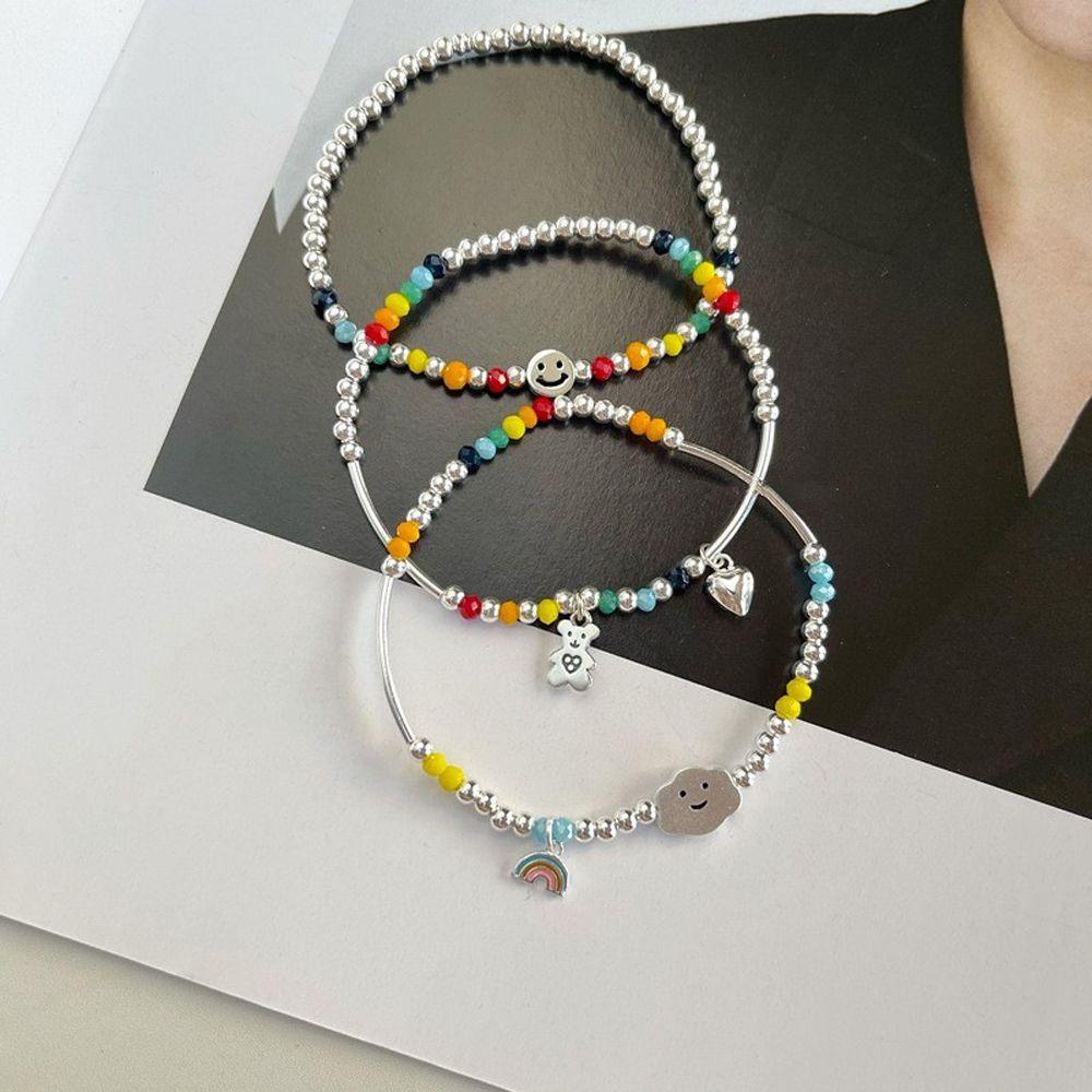 Vòng Tay Chuỗi Hạt Mặt Hình Đám Mây Dễ Thương Cho Bạn Gái