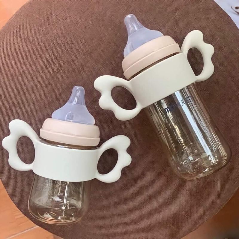 Tay cầm, quai cầm bình sữa Avent, hegen, pigeon cánh tiên silicone cổ rộng cho bé