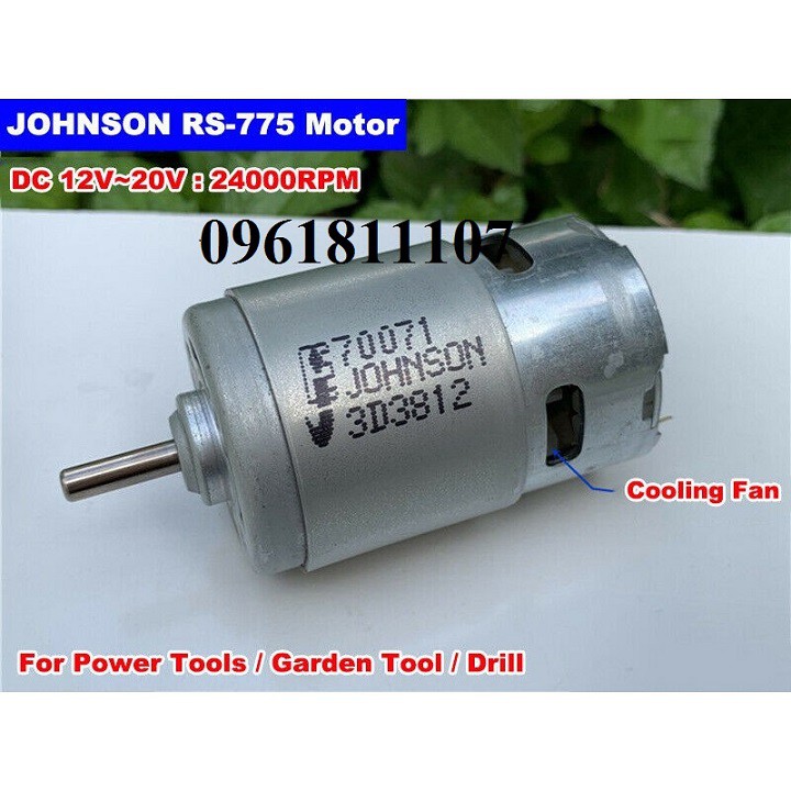 Motor 775 Johnson 12V 20V tốc độ cao 24000RPM