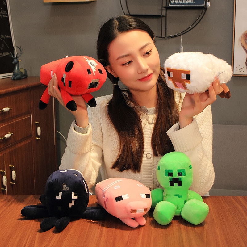 Đồ chơi nhồi bông Hình Chó Sói Minecraft 15-20cm