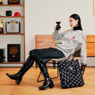 Túi MLB NY Monogram Tote Bag B4022 | Full Tag Code