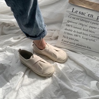 Giày lười vải canvas   ulzzang ( ảnh thật cuối)