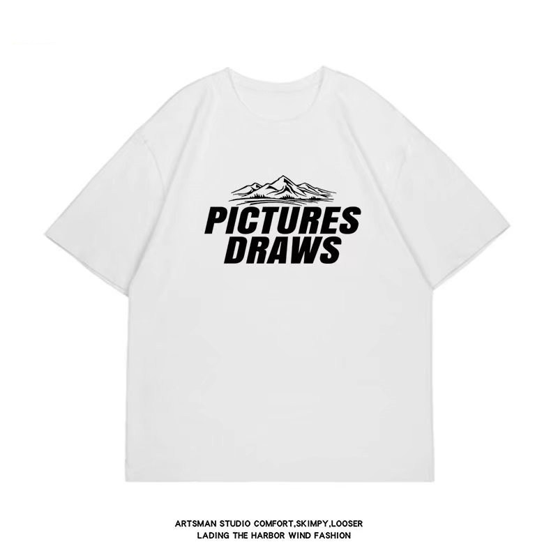 Áo Thun Tay Ngắn Dáng Rộng In Chữ M-8XL Thời Trang Cho Nam