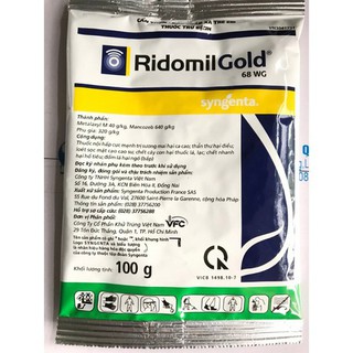 Ridomil Gold 68WG - Chế phẩm trừ nấm bệnh cho cây trồng gói 100g