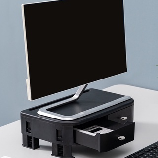 Adjustable Height Computer Monitor Riser Computer Stand -White