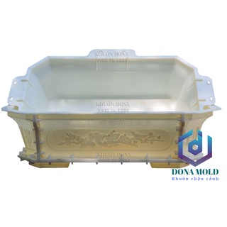 Khuôn Đúc Chậu Cảnh ABS Chữ Nhật Vát Góc Dài 75 -Rộng 45 - Cao 20 cm