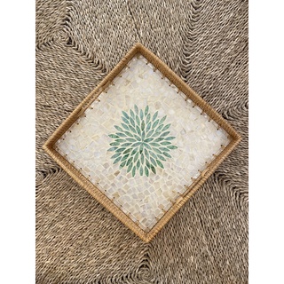 Khay đựng đồ , khay đựng hoa quả,khay vuông khảm trai-khay decor-Hàng chất lượng xuất khẩu.