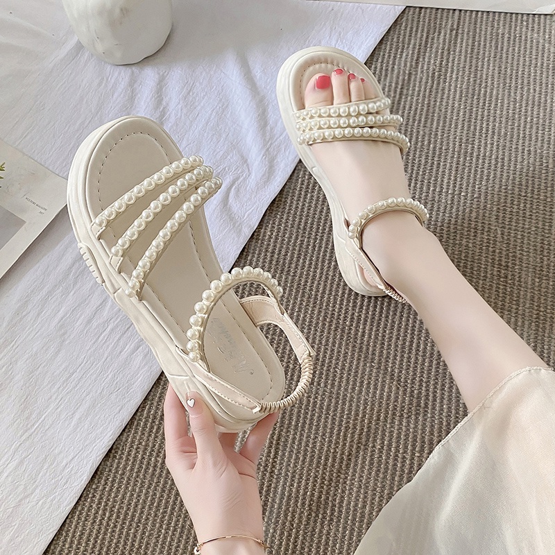 Xăng đan Da Hở Ngón Thời Trang Sành Điệu Cho Nữ