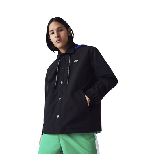 Áo khoác có mũ trùm đầu phối màu Lacoste BH2770-52G