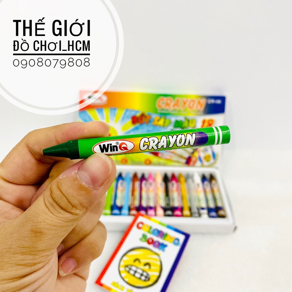 [HÀNG TỐT-18 MÀU] Bút sáp màu WINQ