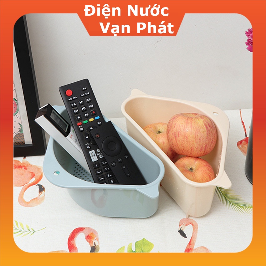 Rổ nhựa lọc rác bồn rửa, Khay nhựa tam giác ráo nước gắn bồn rửa chén