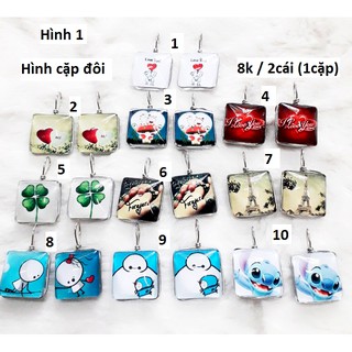 Mặt dây cặp đôi 4k / cái