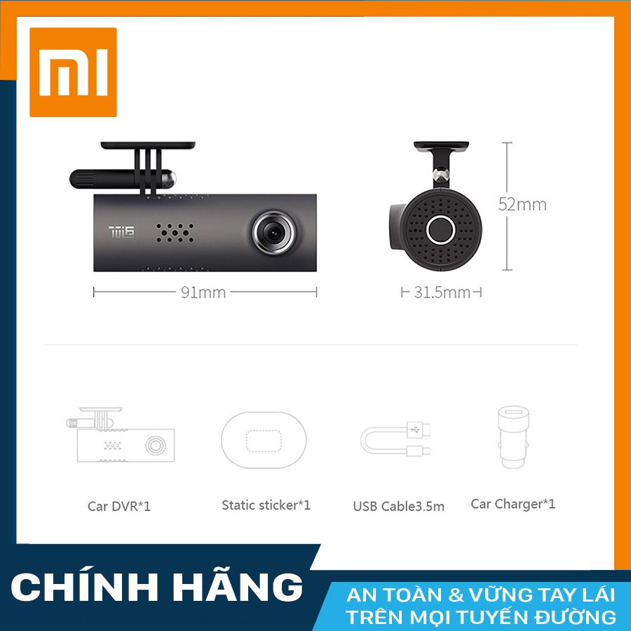 Camera hành trình Xiaomi 70mai (Tiếng Anh) cho xe ô tô + thẻ nhớ 16/32GB Class 10 | BigBuy360 - bigbuy360.vn