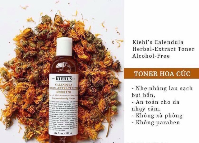 [Made in U.S.A] Kiehls Toner Hoa Cúc Kiehls (Kiehl’s Calendula Herbal-Extract Toner) - 40ml 75ml 250ml