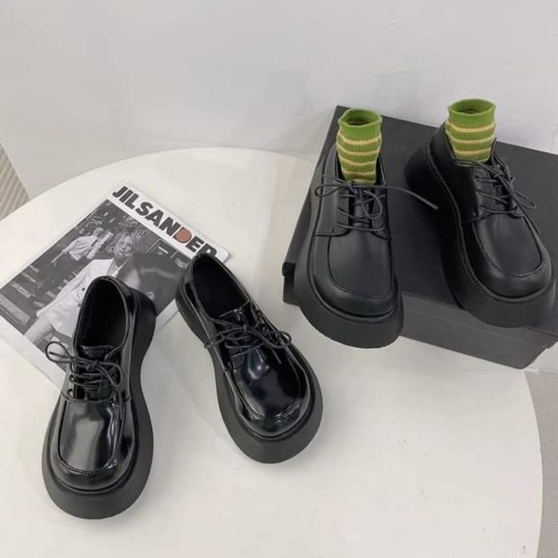 (HÀNG CÓ SẴN - ẢNH THẬT FEEDBACK) BOBBY OXFORD SHOES - GIÀY ULZZANG OXFORD ĐẾ MÓNG BÁNH MÌ