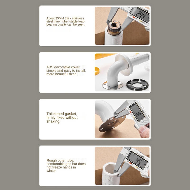 Thanh Cân Bằng Gắn Vòi Hoa Sen Dày Dặn Tiện Dụng Cho Phòng Tắm