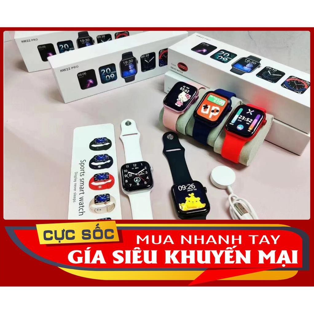 Đồng Hồ Thông Minh W46, Hw22 Pro seri 6 Thay Ảnh Nền Sạc không dây Chống nước