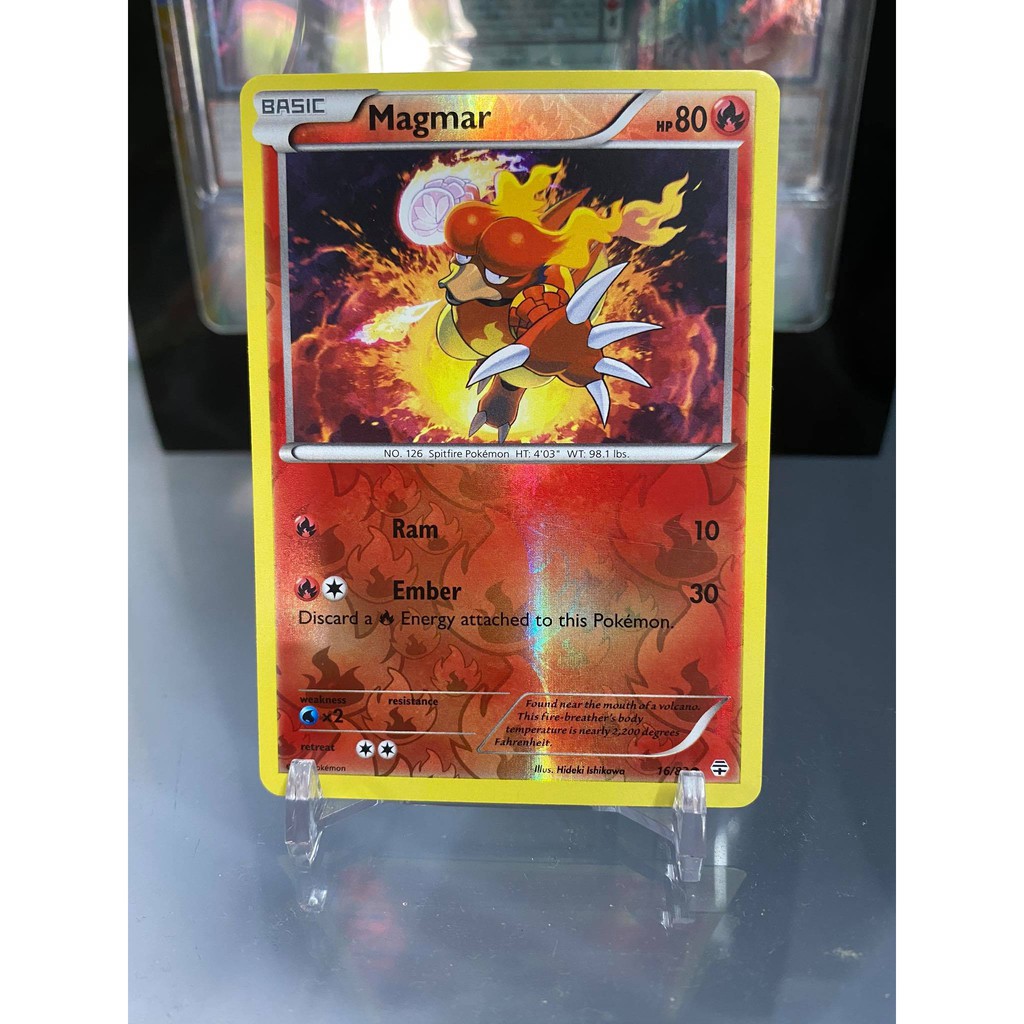 [ Dưa Hấu Yugioh ] Lá bài thẻ bài Pokemon Magmar