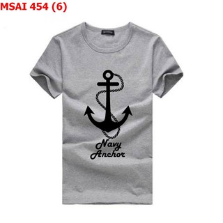 Áo thun nam Navy Anchor 454