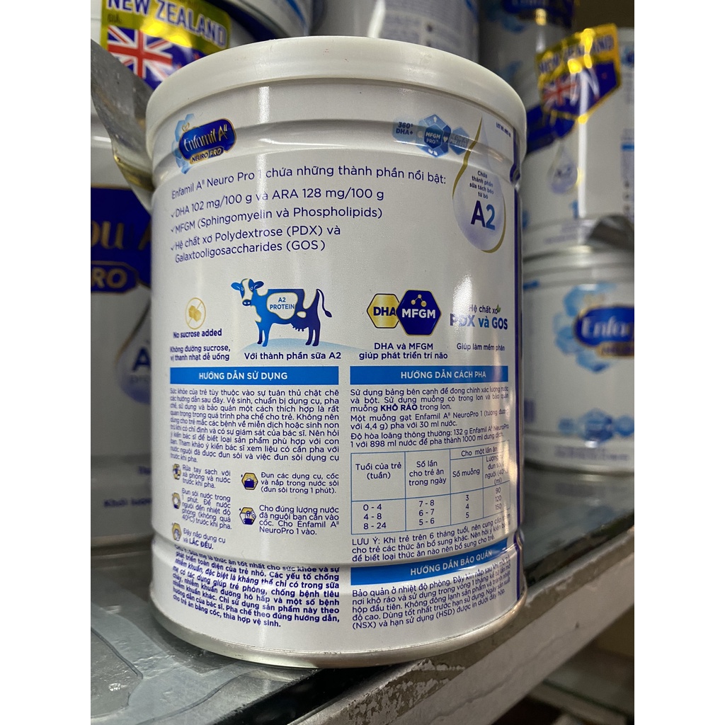 Sữa bột Enfamil A2 số 1 350g-800g