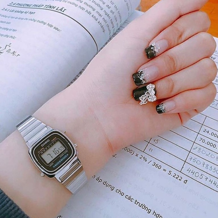 Đồng hồ nữ dây kim loại chính hãng Casio LA670WA-1DF - Chống Nước 3ATM - Bảo hành 5 Năm