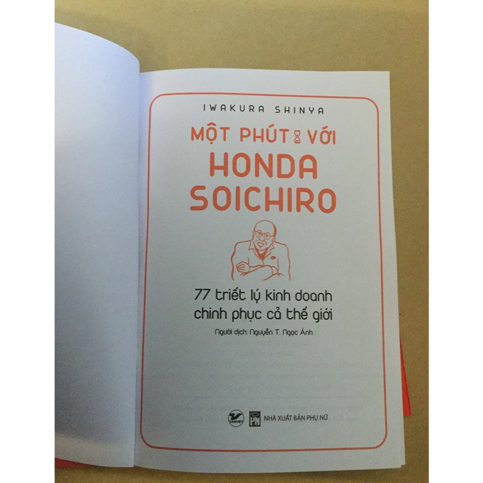 [ Sách ] Một Phút Với Honda Soichiro - 77 Triết Lý Kinh Doanh Trinh Phục Cả Thế Giới | BigBuy360 - bigbuy360.vn