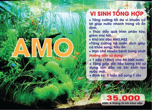 Vi Sinh Tổng hợp AMO 150ml - nước trong và ổn định