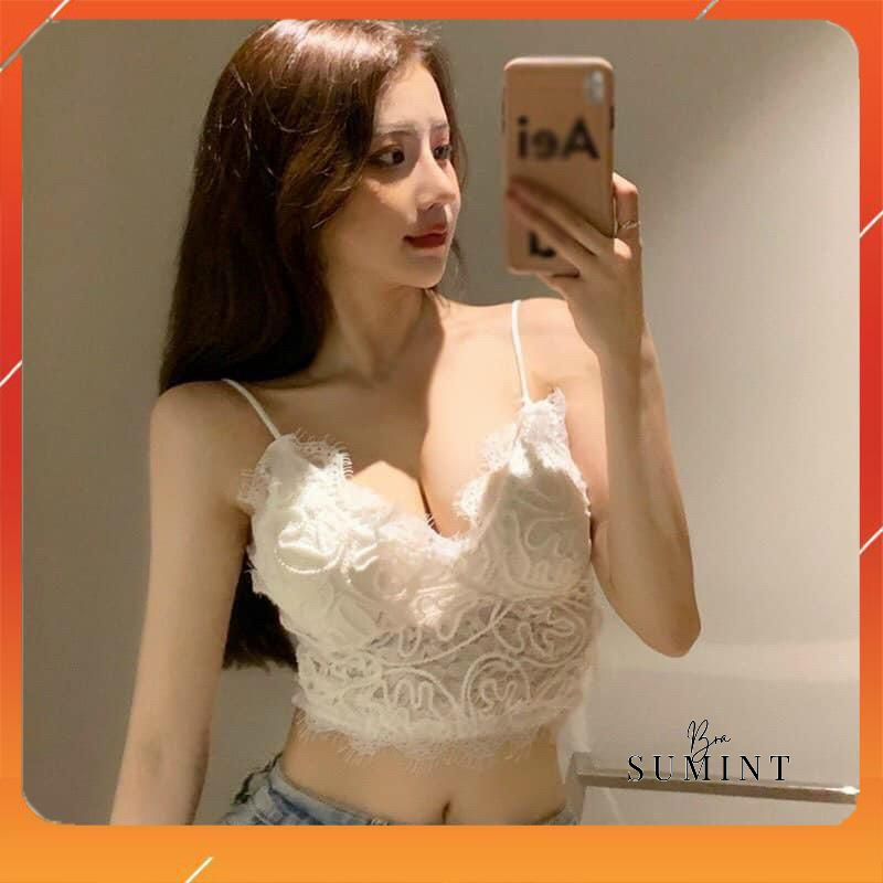 Áo bra ren vặn thừng 2 dây cup ngực cao cấp kiểu dáng sang chảnh hot hit điệu đà tiểu thư