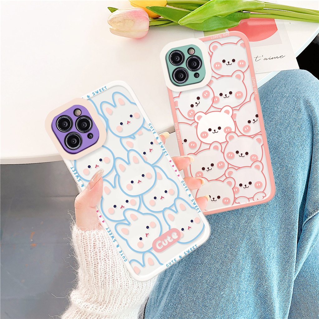 Ốp lưng iphone Cute Sweet cạnh vuông 6/6plus/6s/6splus/7/7plus/8/8plus/x/xr/xs/11/12/13/pro/max/plus/promax