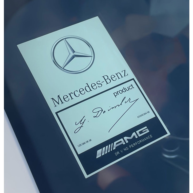 Miếng Dán Trang Trí Kính Chắn Gió Xe Hơi Mercedes Benz W210 W124 W203 W204 C200 W140 W176 W205 W123 W220 W211 W212 GLA GLB AMG