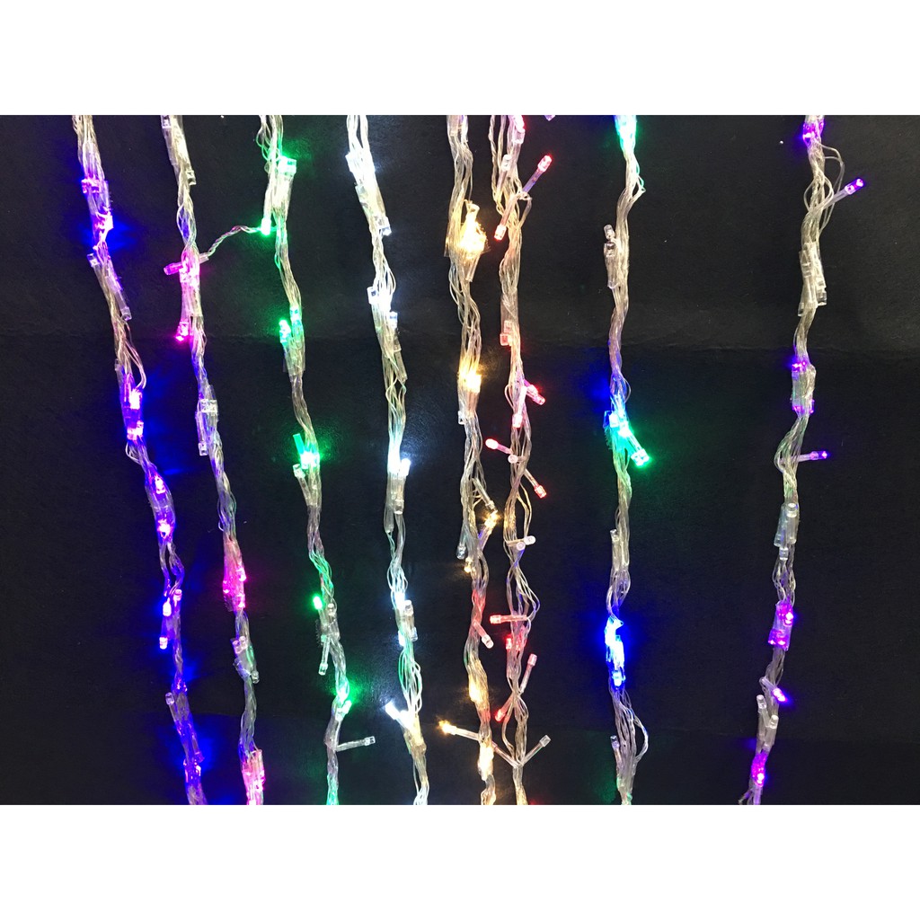 (HCM)DÂY ĐÈN LED CHỚP DÀI 4M-7M-20M NHIỀU MÀU TREO TRANG TRÍ NOEL VÀ TẾT chấu cắm điện
