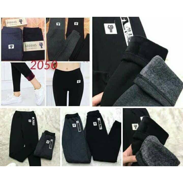 Quần legging mèo lót lông