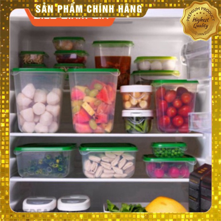 SET 17 HỘP ĐỰNG THỨC ĂN BỎ TỦ LẠNH CÓ NẮP ĐẬY KÍN AN TOÀN