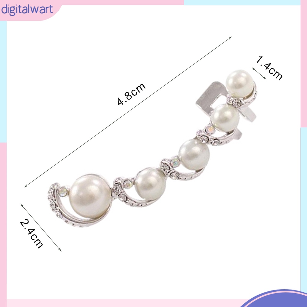 Khuyên tai trái đơn phối đá quý ngọc trai nhân tạo sang trọng dành cho nữ