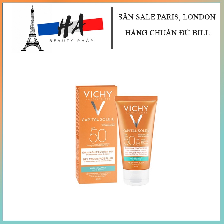 Kem Chống Nắng Vichy Cho Da Dầu Capital Soleil SPF 50+ 50ml