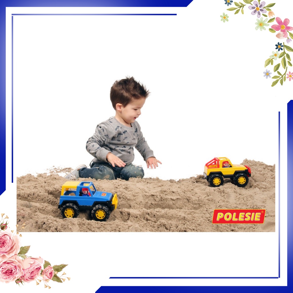 Đồ chơi Ô tô xe Jeep Safari, Xe oto bán tải dành cho bé nhập khẩu từ hãng POLESIE - Xuất xứ Châu Âu -Đồ chơi MiniKids