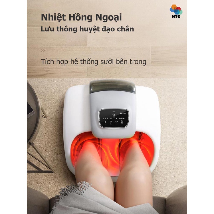 Máy xông hơi massage chân Leerkang 818S có nhiệt hồng ngoại, ánh sáng UV làm trắng, kết hợp sử dụng thảo dược, 4 in 1