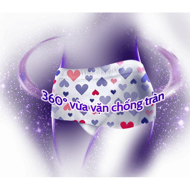 Băng đêm dạng quần Diana Sensi  360 độ chống tràn size M-L 5 chiếc/gói