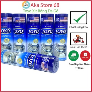 Bình Xịt Bóng Da Ô Tô - Toyo Xịt Bóng Da Gỗ Nhựa Nội Thất Ô Tô -Xịt Bóng Da - Xịt Bóng Gỗ - Xịt Bóng Nội Thất Ô Tô - Xịt