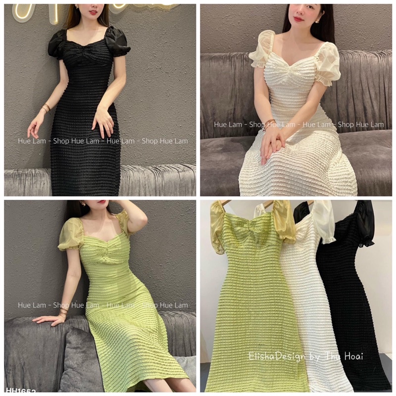 ♻️FREESHIP♻️VÁY REN HAI LỚP XOẴN NGỰC TAY VOAN SẴN HÀNG KÈM ẢNH THẬT TREO CỰC ĐẸP