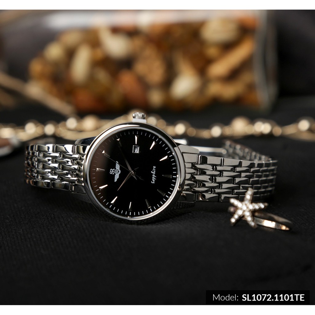Đồng hồ nữ SR WATCH chính hãng SL1072, dây kim loại