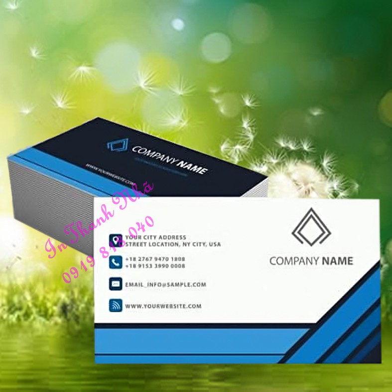 10 hộp (1000)c danh thiếp in theo yêu cầu