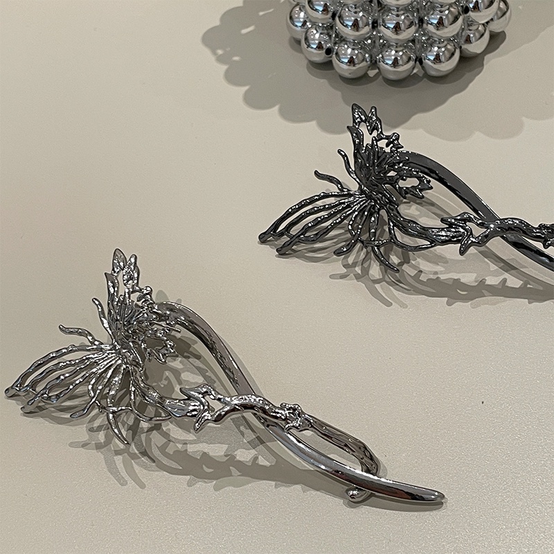 Kẹp tóc hình bướm bằng kim loại sang trọng cao cấp