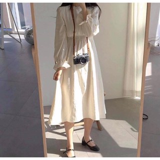 Đầm maxi trắng korea